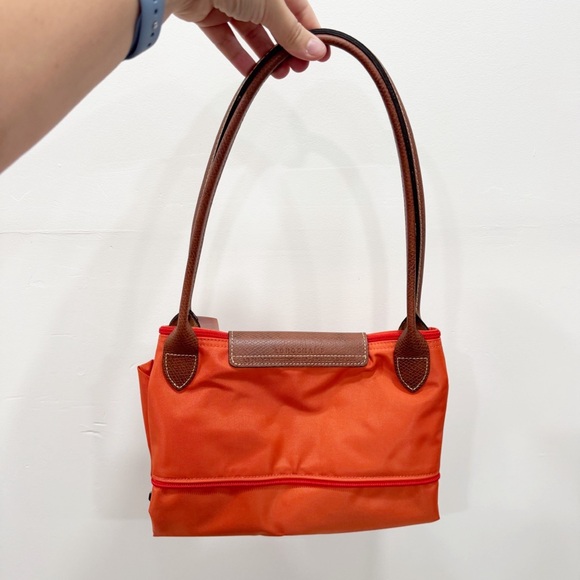 Longchamp Le Pliage Expandable Large Shoulder Tote Orange 11.75 x 7 x 15.75” - Picture 11 of 16